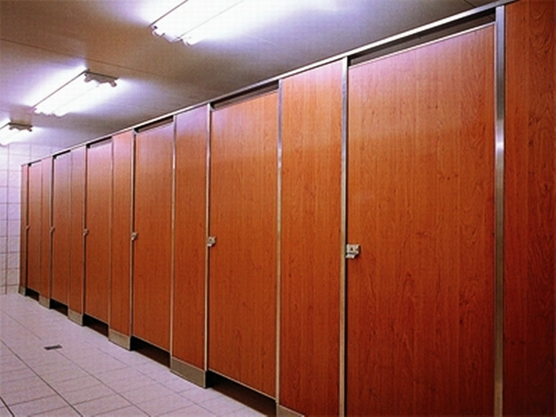 Black Public Restroom Cubicle Toilet Partition