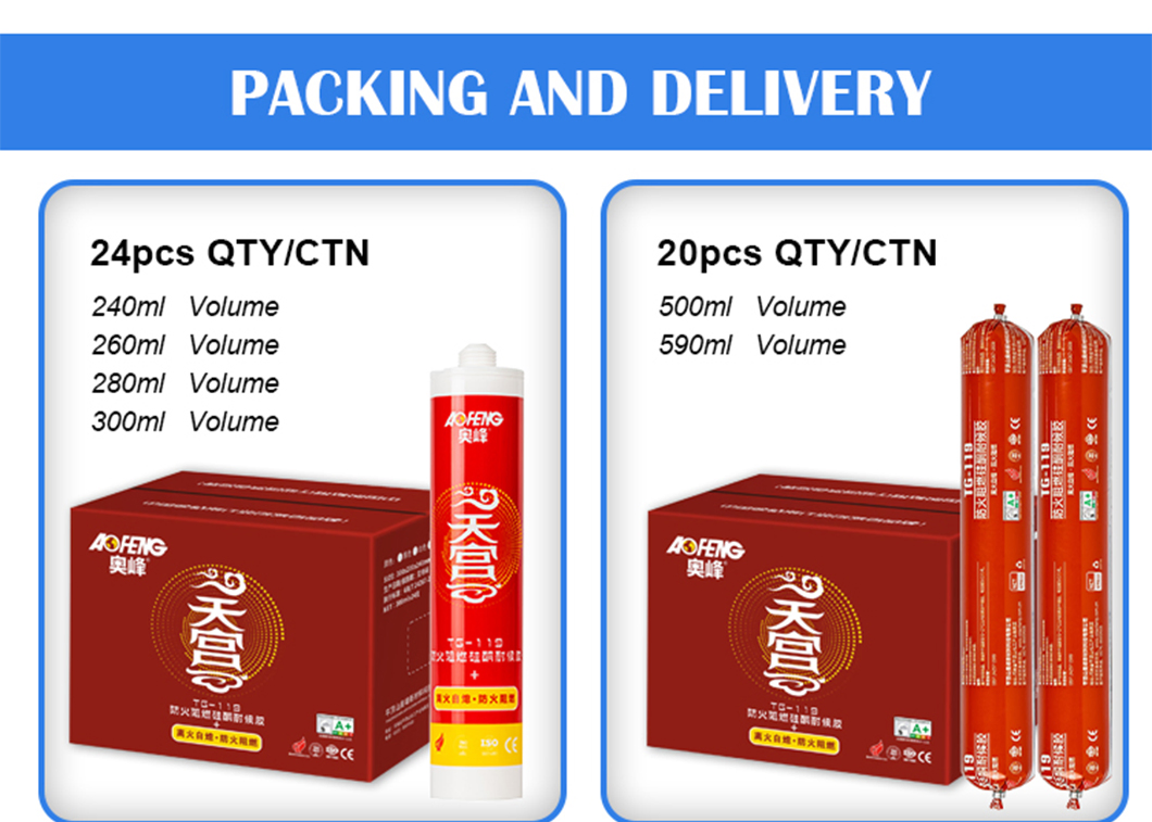 High-Temperature Flame Retardant Silicone Sealant for Fire Safety