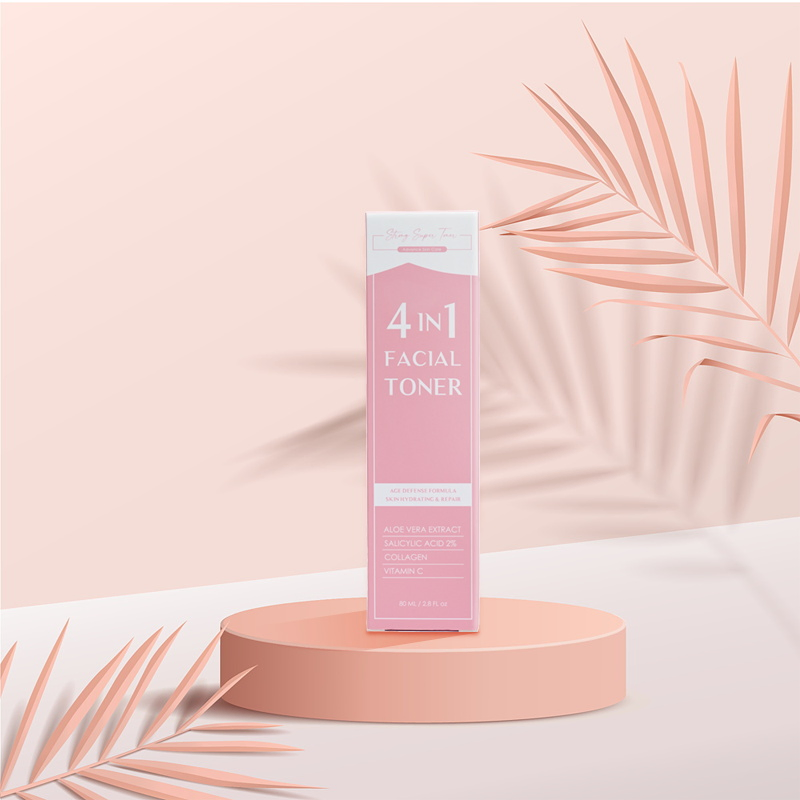 Beauty Cosmetics Skin Care Moisturizing Clear Pores Brightening Skin Vitamin C Collagen 4 in 1 Face Toner