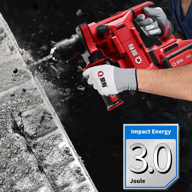 Отбойный молоток аккумуляторный QUANYOU QY-9828 40В