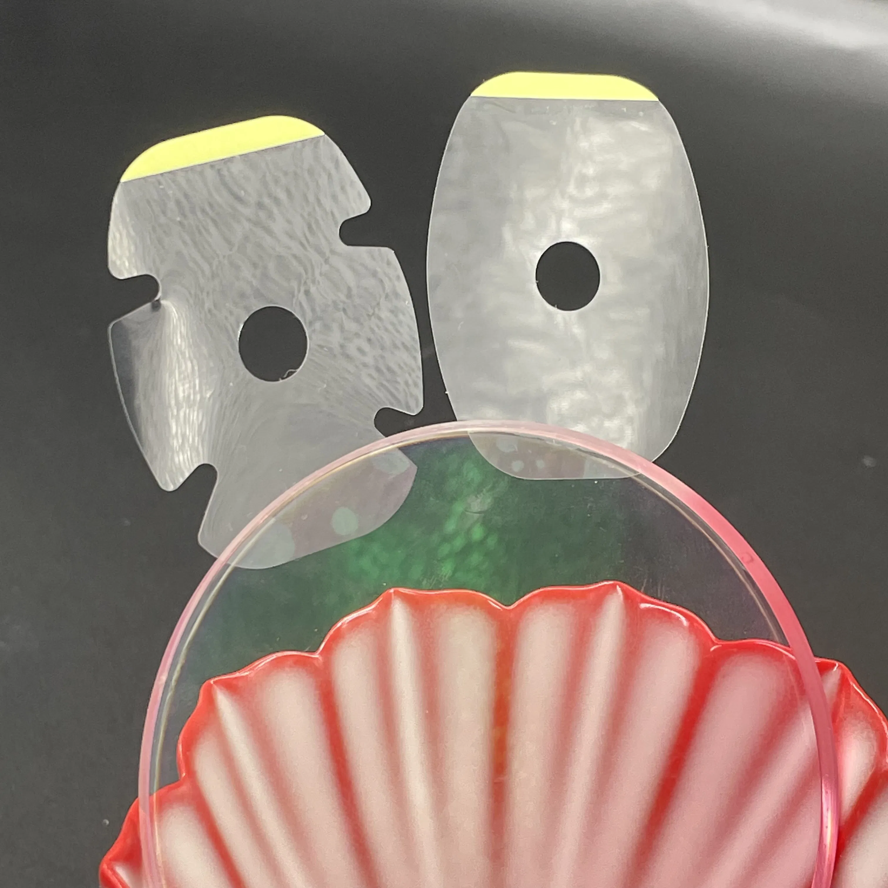 Green Lens Polish Sticker for Lens Cleaning