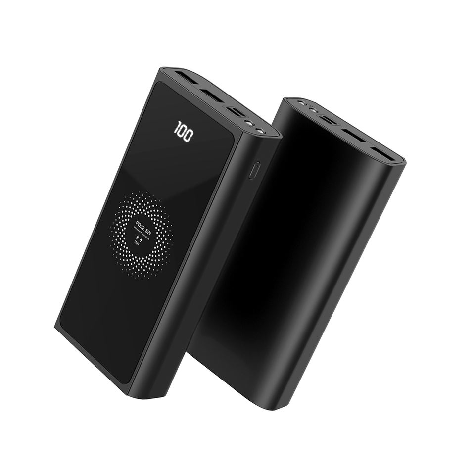 Пауэрбанк 22500 мАч с дисплеем, PD 22.5W и беспроводной зарядкой 15W