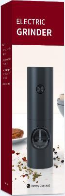 Electric Pepper Grinderceramic Grinding Core Coarse and Fine Adjustable
