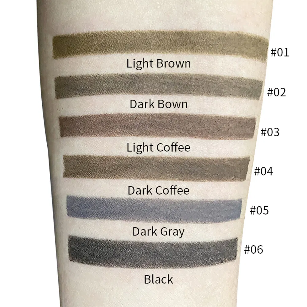 Waterproof Long Lasting Black White Rose Gold Eyebrow Pencil Ultra-Thin Eyebrow Pencil