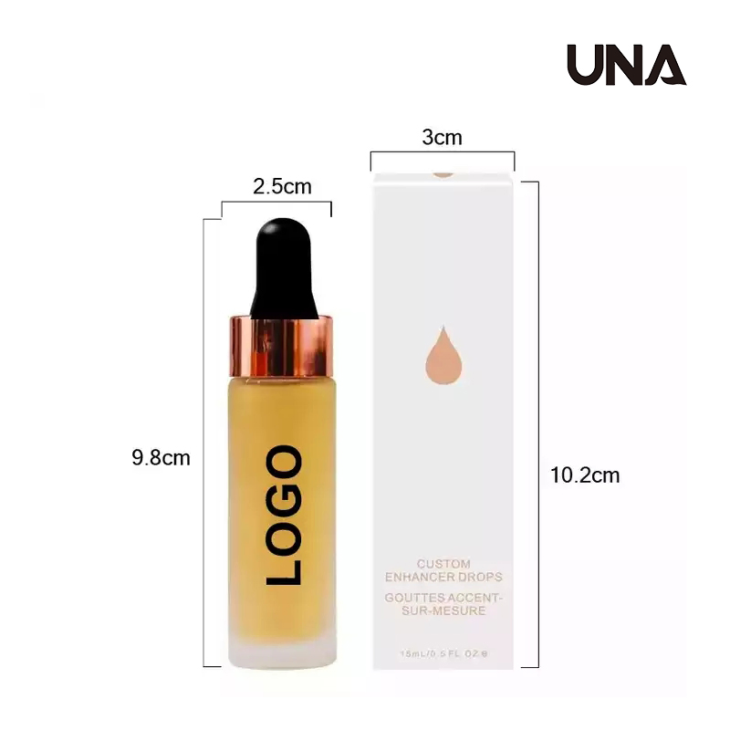 Wholesale Private Label Custom Cruelty Free 100% Vegan Makeup Enhancer Drops Liquid Highlighter
