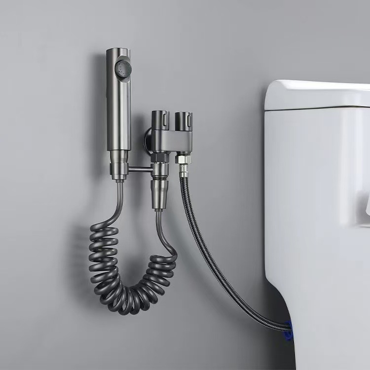 Premium Stainless Steel Toilet Bidet Sprayer High-Pressure Nozzle for Efficient Bathroom Cleaning