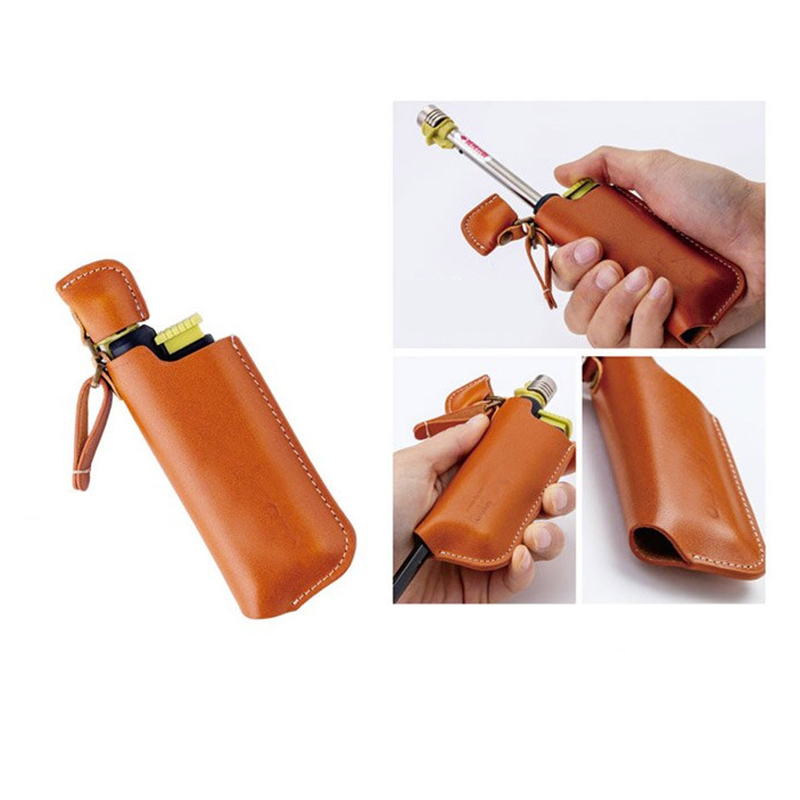 EA277 carry travel custom bic cover sleeve protective storage waterproof holder leather lighter case