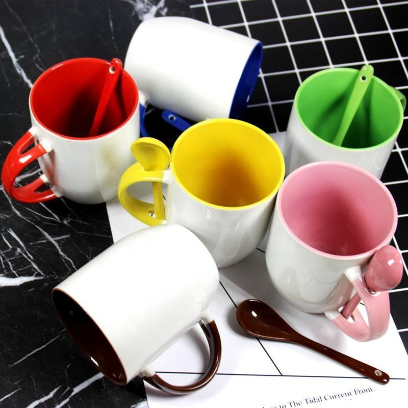 Кружка с ложечкой и печатью для промо-мероприятий