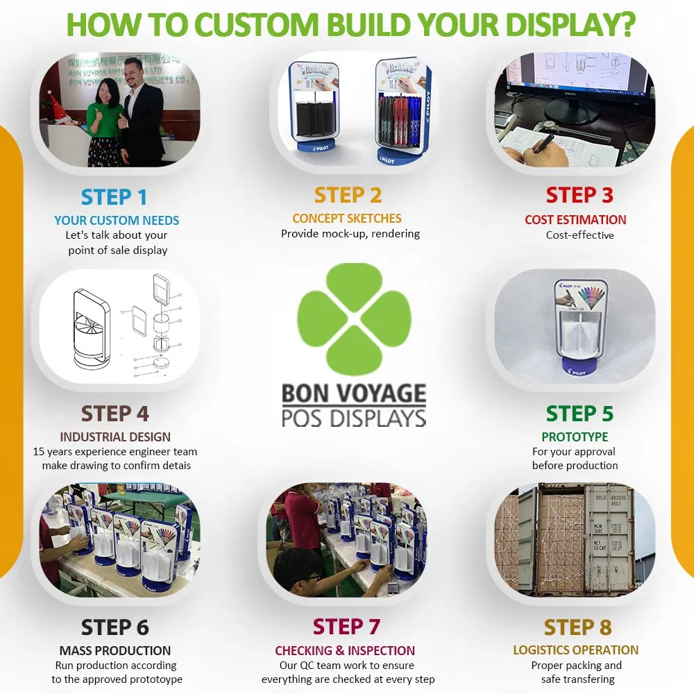 Custom POS Metal Trolley Cart Energy Drinks & Beverage Display Racks with Casters
