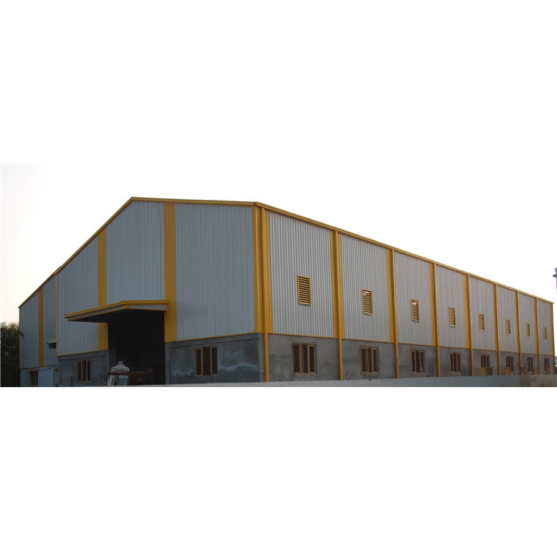 Large Steel Sheds Industrial Construction Prefabricated Light Steel Structure Storage Barn Shed Large Garage with Waterproof Insulated Sandwich Panel