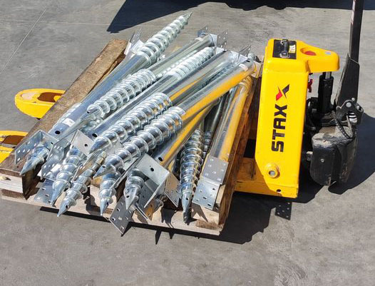 Heavy Duty No Dig Ground Screw Anchor U-Model Screw Post Stake for Wooden House