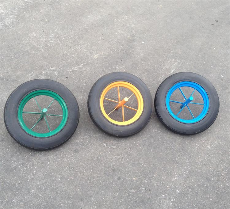 14X4 Inch Wheelbarrow Rubber Solid Wheel