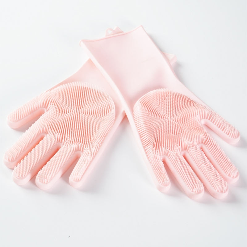 Versatile Reusable Silicone Gloves for Home Cleaning Solutions