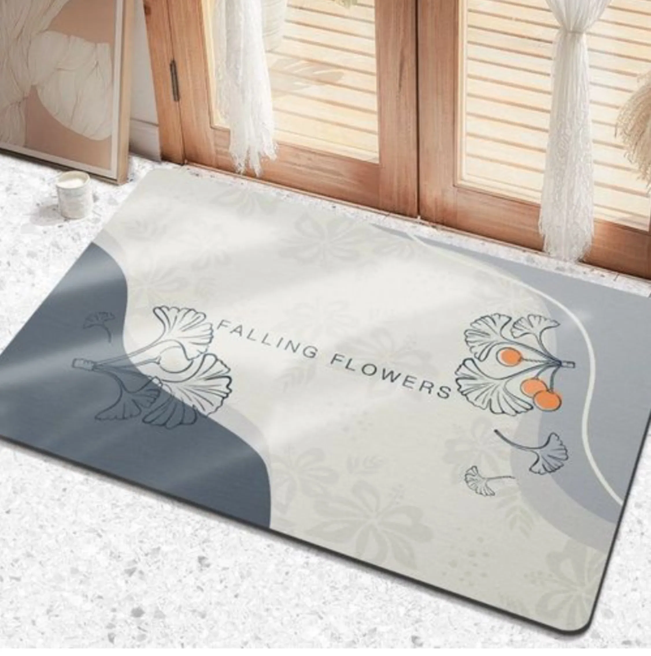 Easy Clean Non-Slip Diatom Mud Mat Bathroom Kitchen Mat