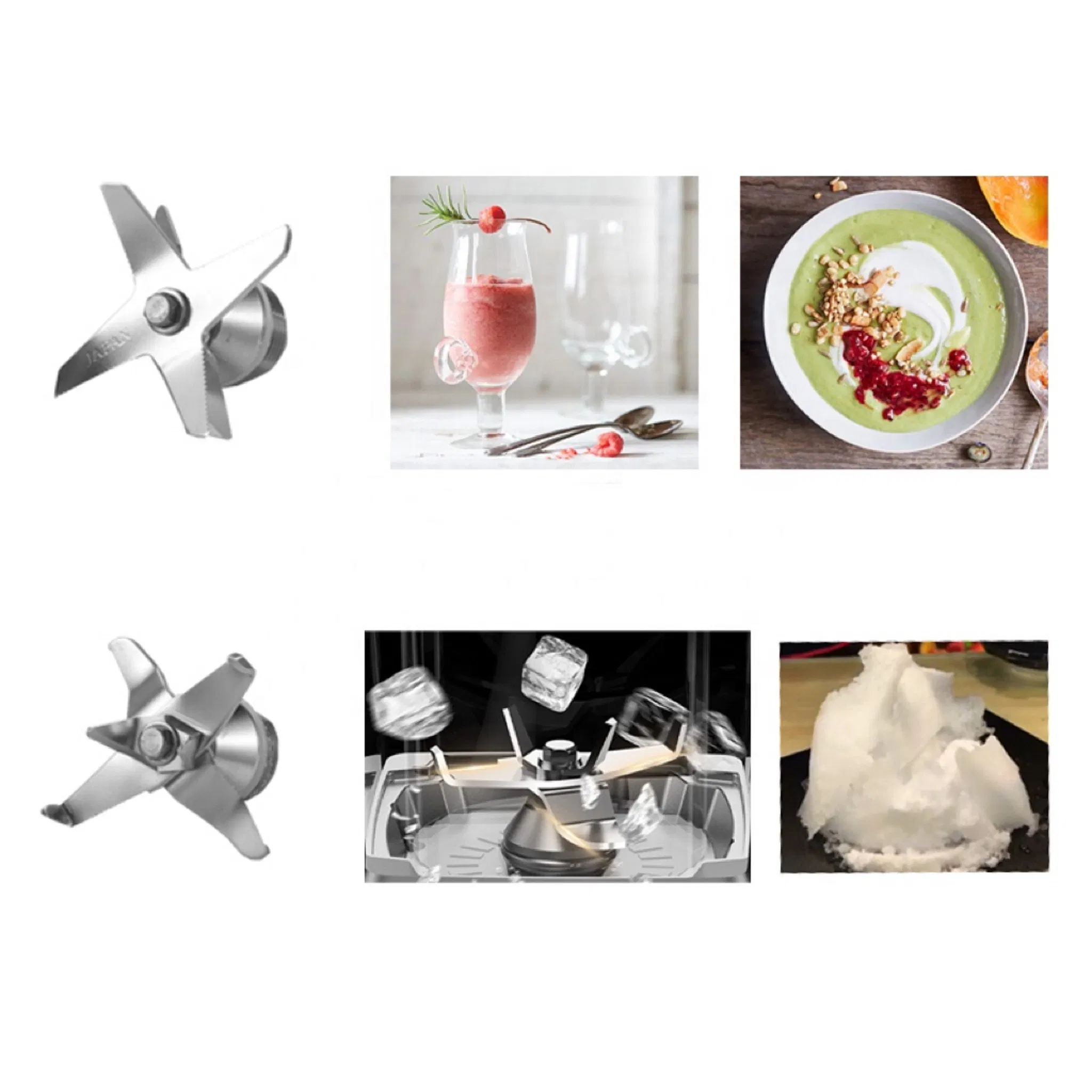 2L Soundproof Blender 1500W Vegetable Fruit Mixer Ice Crusher Meat Grinder Food Blender