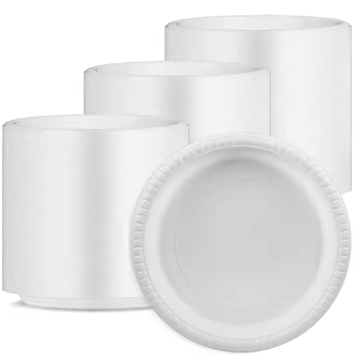 Eco-Friendly Disposable Round 6 Inches PP Plant Fibre Party Dinner Plate