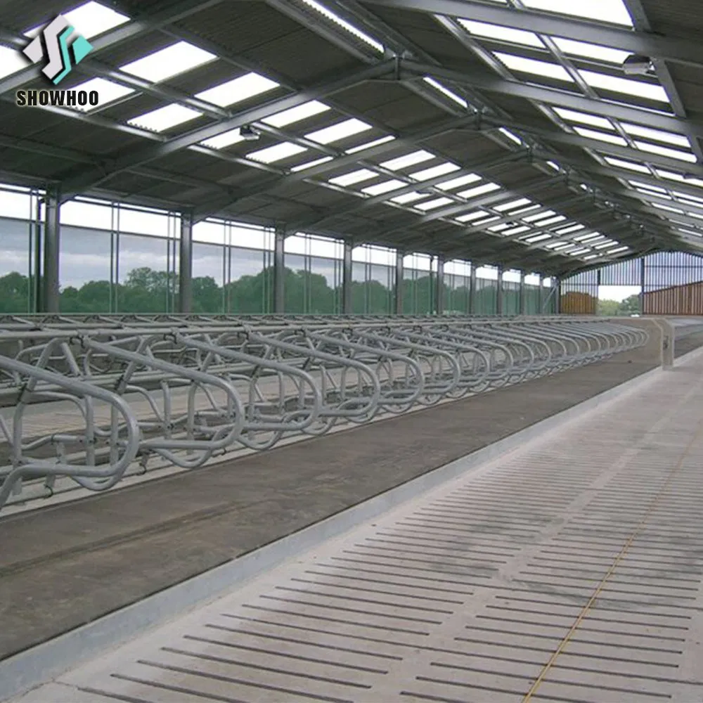 Steel Structure Livestock Barn Design Prefabricated Cow Farm House Building Cattle Shed