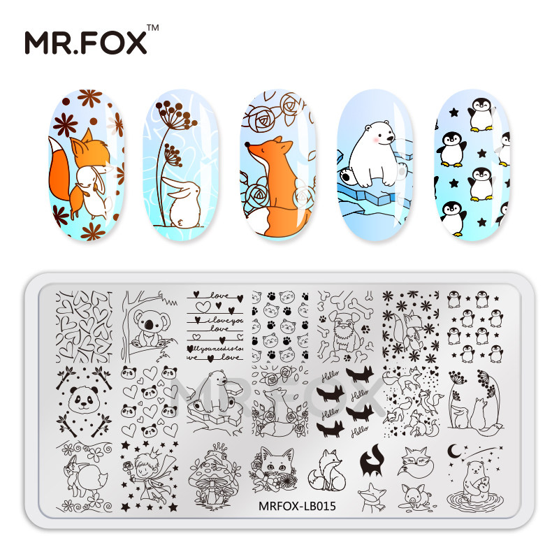 Newest Series Rectangular Style Stamping Nail Art Plate