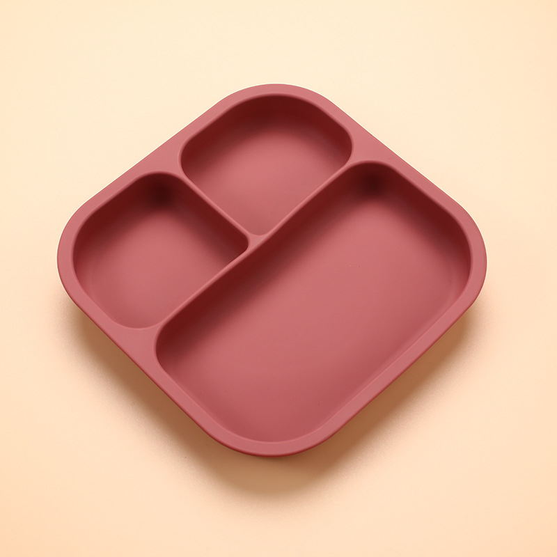 Wholesale OEM Baby Dinnerware Suction Tray Mold Silicone Plate for Kids