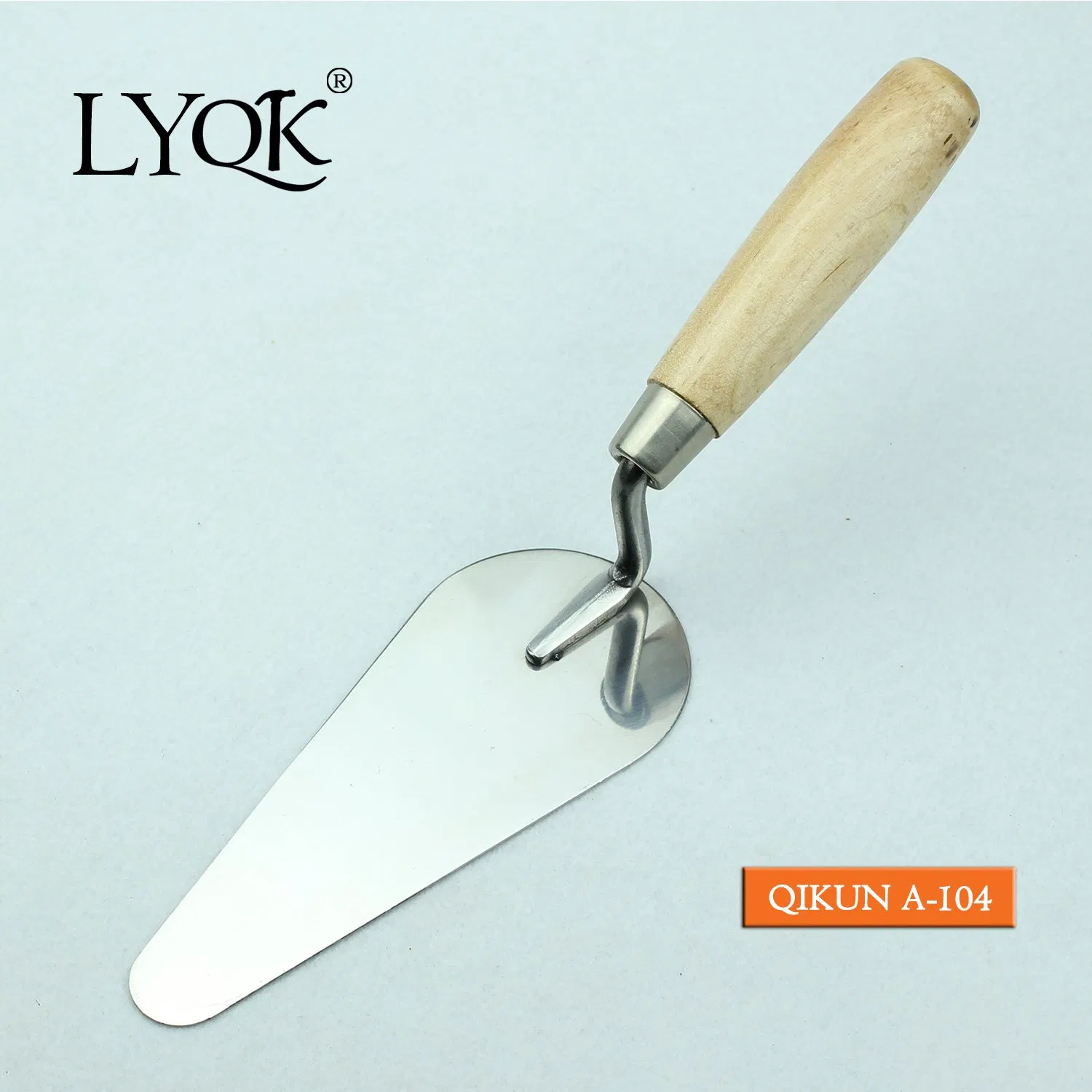 a-104 Construction Decoration Paint Hardware Hand Tools Wooden Handle Bricklaying Trowel