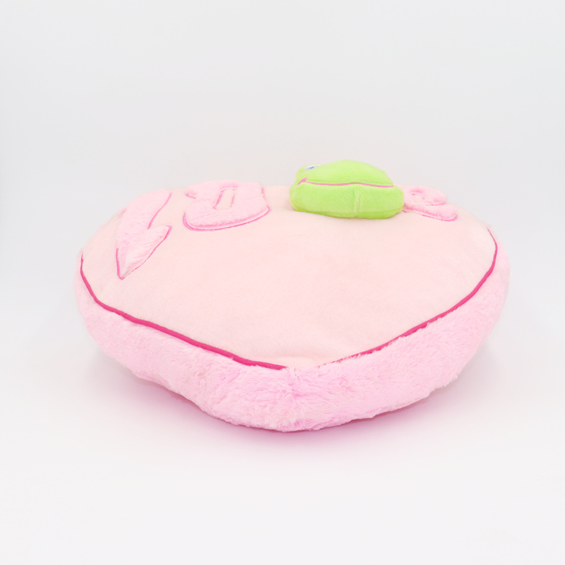 Soft Stuffed Plush Heart Shaped Pillow Cushion with Monkey Head