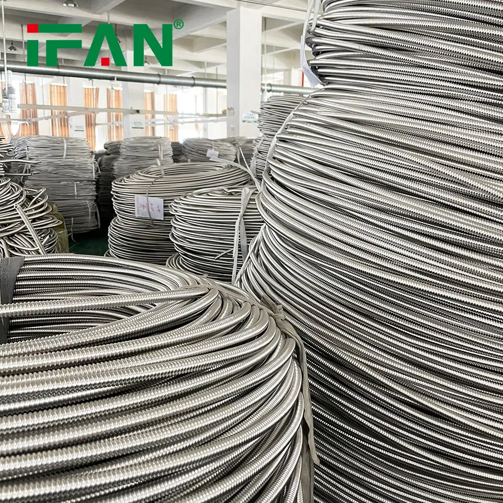 Ifan Reliable Supplier Pipe Metal Flexible Stainless Steel 20cm - 30m Corrugated Stainless Steel Fuel Hose