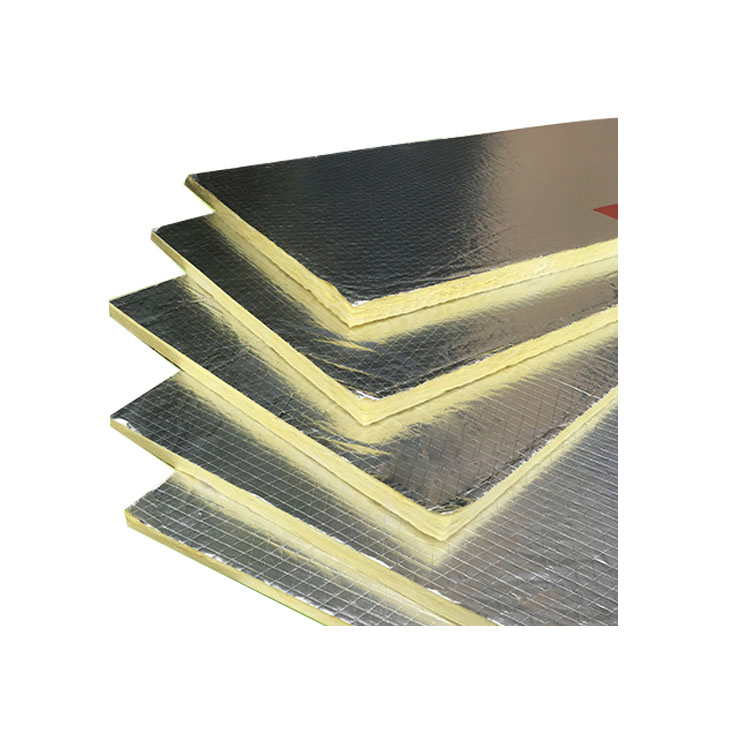 10kg/M3-60kg/M3 Glass Wool Blanket vacuum Yellow 25mm Blanket with Aluminum Foil for Building Thermal Insulation