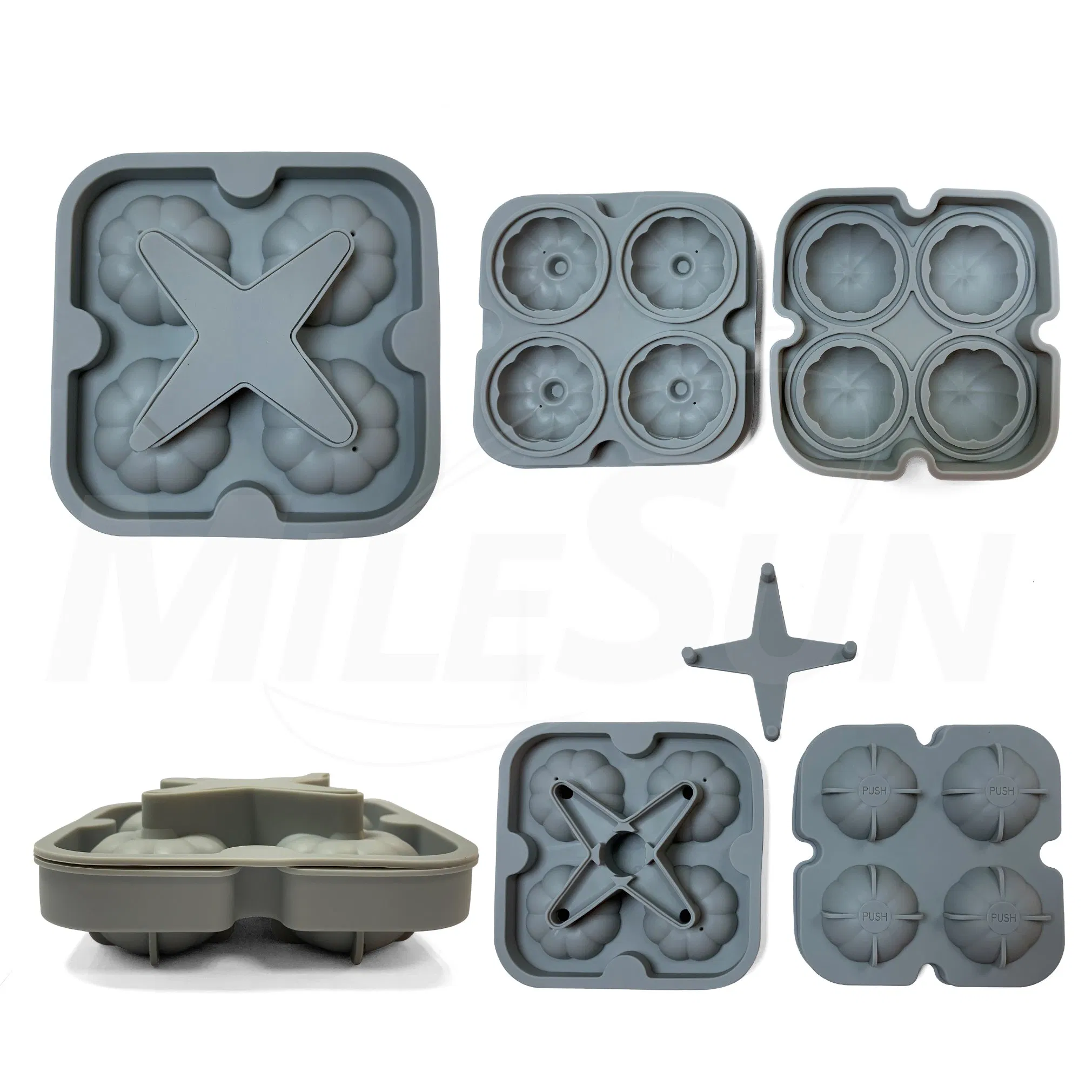 Ice Cube Trays Silicone Large Ice Tray Molds Reusable Kitchenware