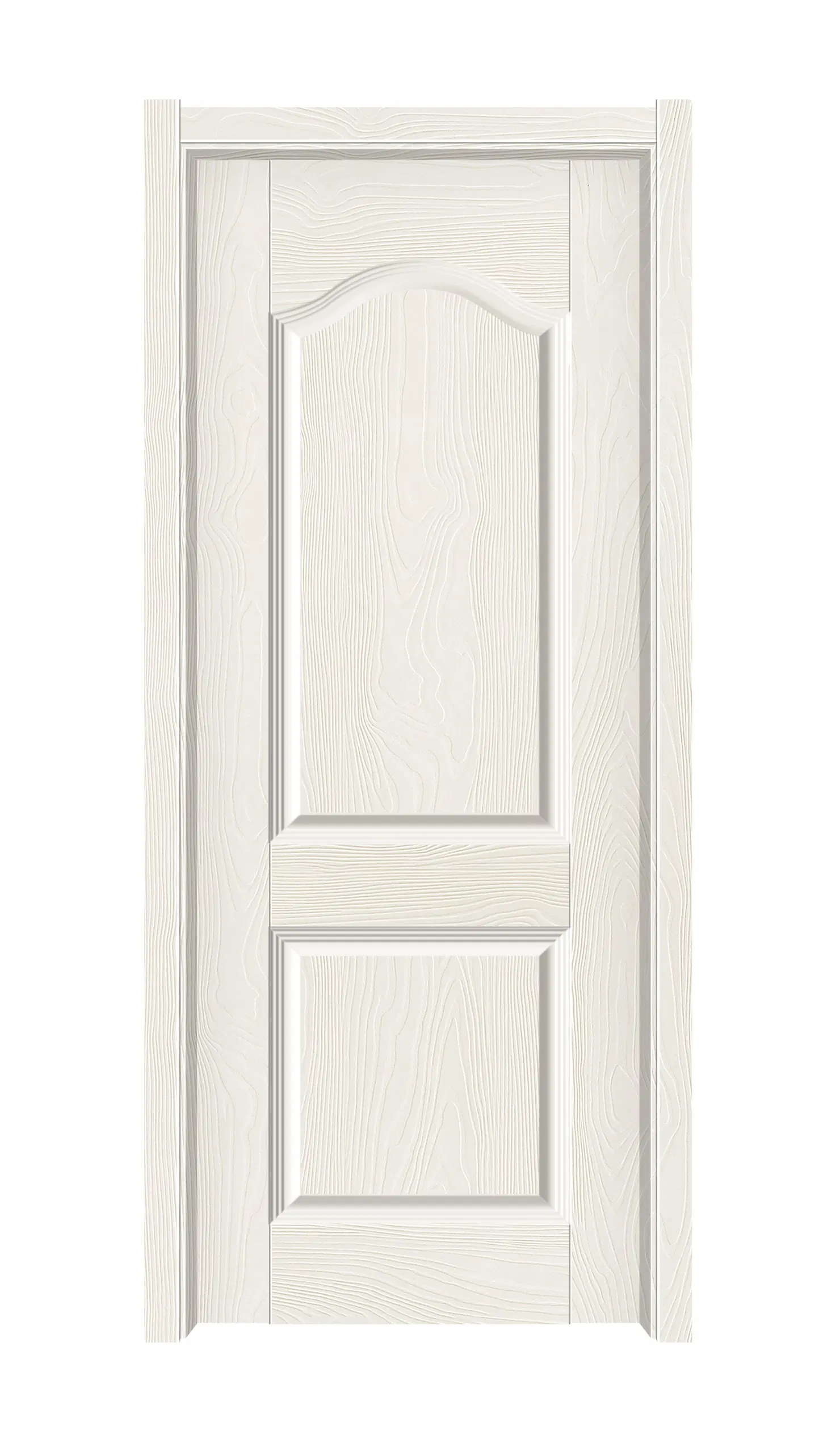 Home Decoration Warm White Carved Primer Door Skin Panel for Interior