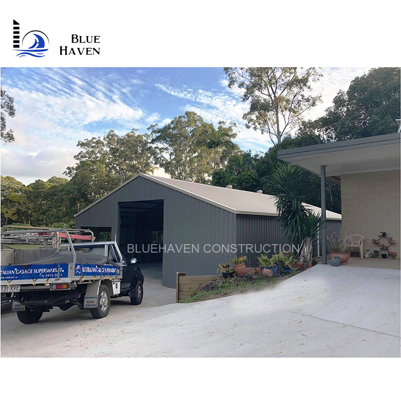 Light Prefab Metal Steel Structure Shed Auto Car Garage for Sale