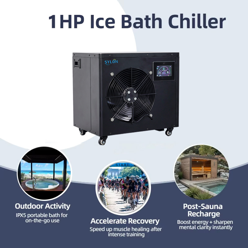 Чиллер для ледяной ванны 1HP, ультратихий, 110V