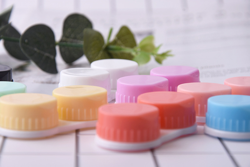 Wholesale Cheap Price Colorful Clear Contact Lens Case Cute Panda