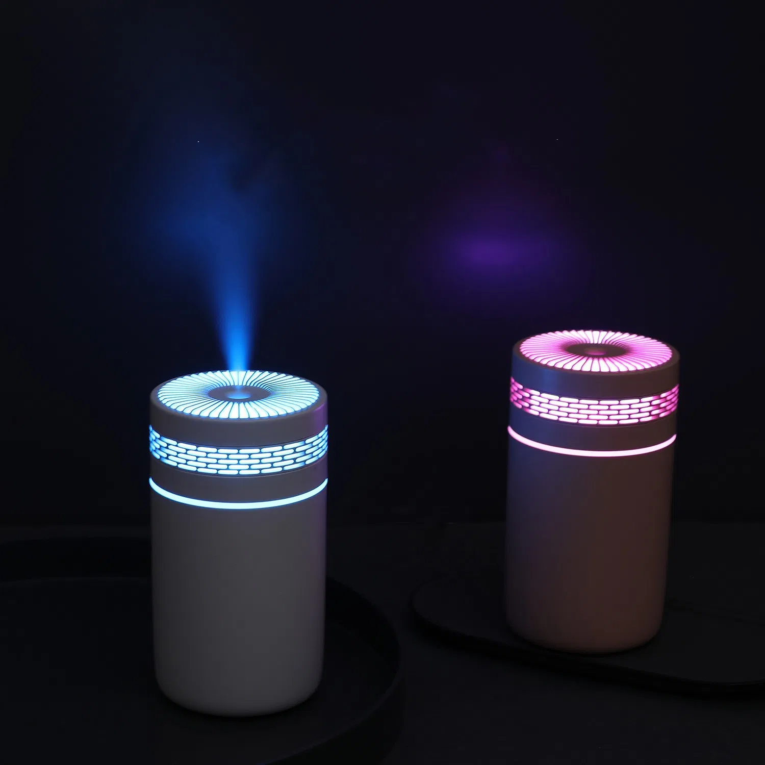 Portable Small Cool Mist USB Powered Mini Humidifier with Colorful LED Lights for Home Office Car Bedroom