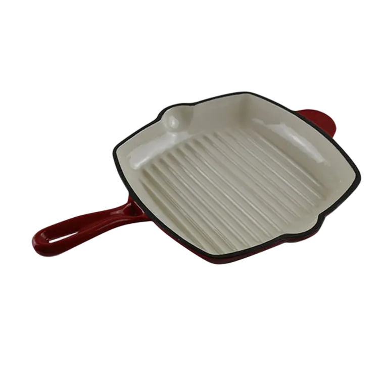 Hot Selling Enamel Non-Stick Grill Pan Fry Pan Cooking Pot Cast Iron Cookware Sets