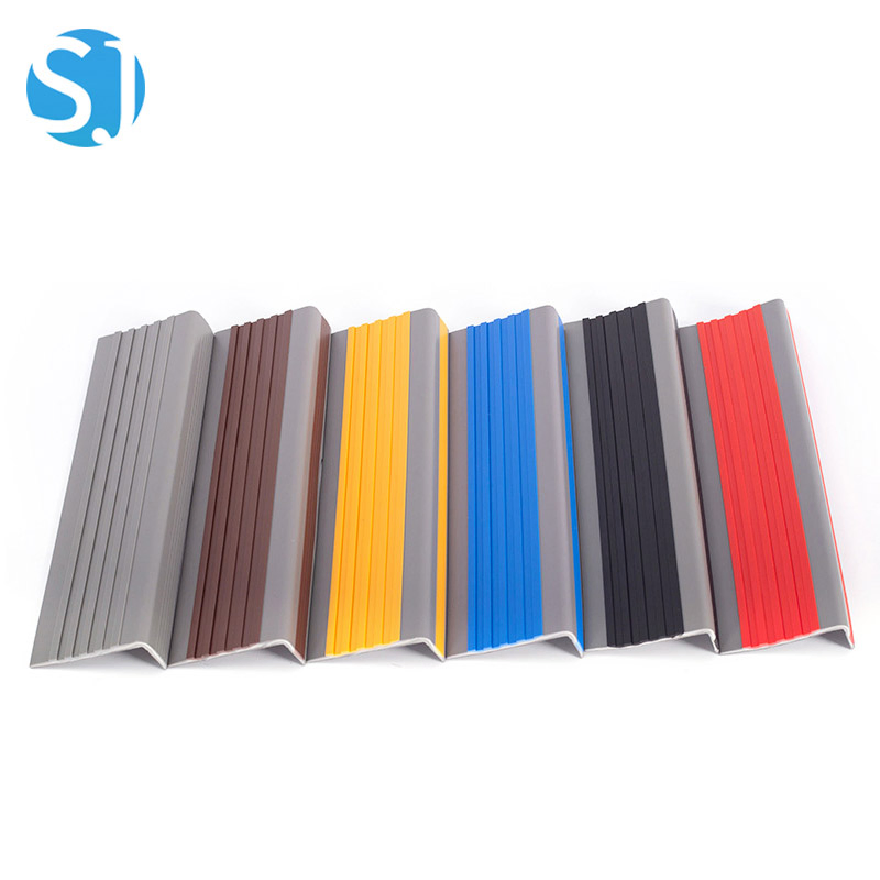 Waterproof PVC Stair Nosing Strip Cost-Effective Stair Tread Cover for Home and Commercial Use Anti-Slip Step Protection