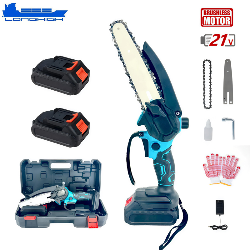 21V Lithium Battery Powered Chain Saw Mini Electric Chainsaw