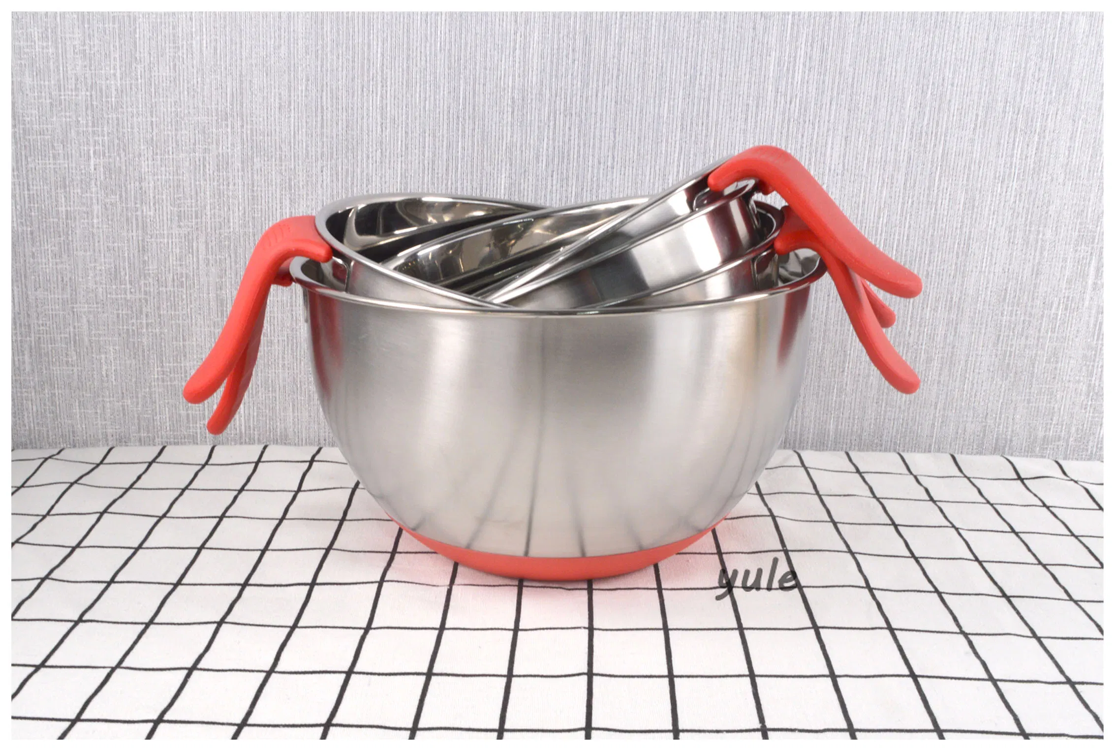 European Top Sale Factory Wholesale Stainless Steel Mixing Bowl with Handle Kitchen Bowl