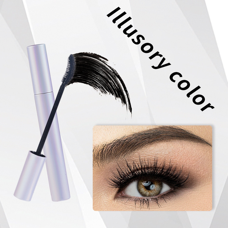 No Logo Silver & Rose Gold Tube 4D 5D Washable Fiber Eyelash Mascara
