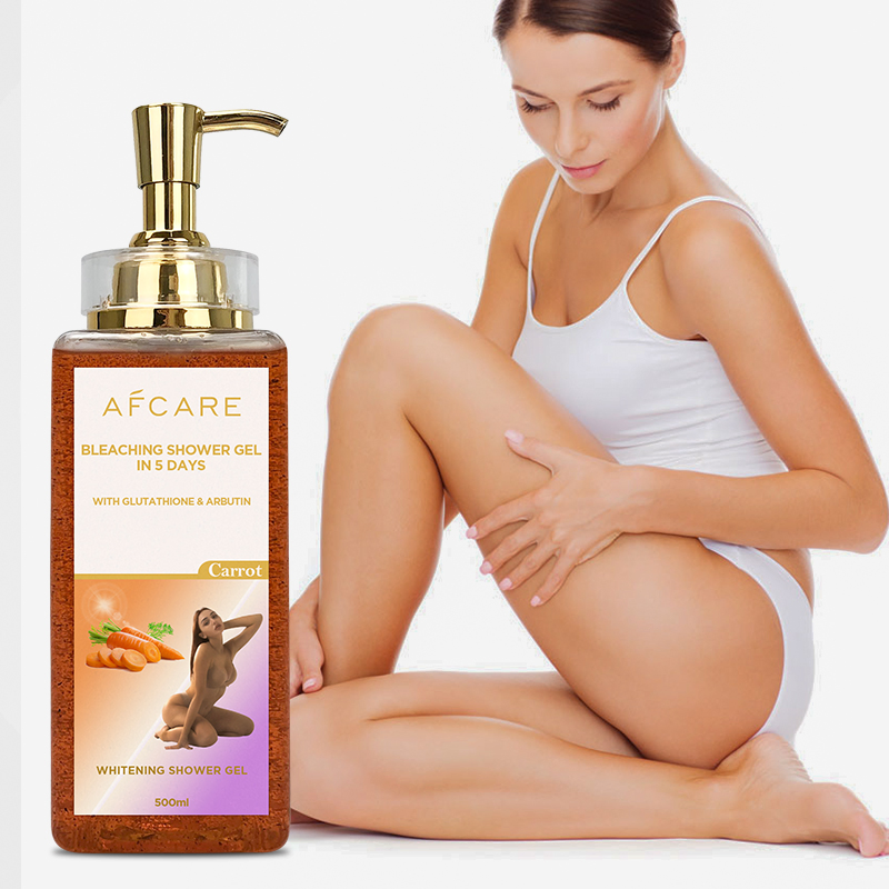 Private Label Paraben-Free Moisturizer Nourishing and Organic Whitening Bleaching Carrot Shower Gel