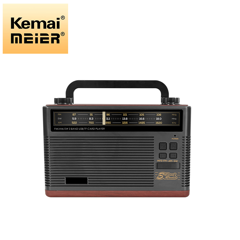 Retro Wireless Multi-Band Bluetooth Radio Multi-Function Outdoor Car Radio Classic Radio Portable Thin Size