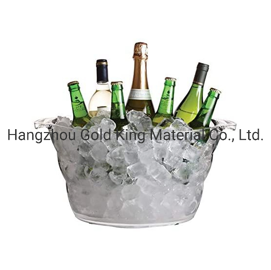 Acrylic PS Plastic Coolers Wine Party Drink Tub Wine Ice Chilled Bucket 12L