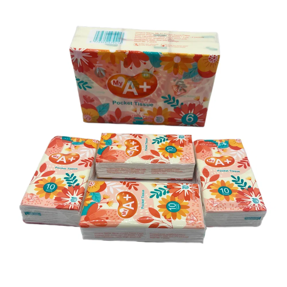 Mini Handkerchiel Friendly 10 Sheets Pocket Tissue