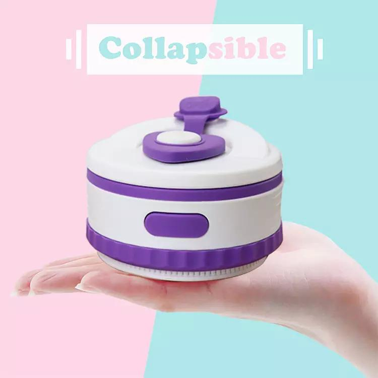 Складная силиконовая кружка для чая и воды, 350 мл