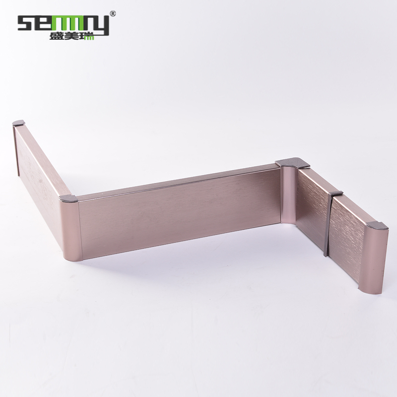 Drop Shipping Free Sample Brushed Aluminum Alloy Baseboard Wall Skirting Board Items