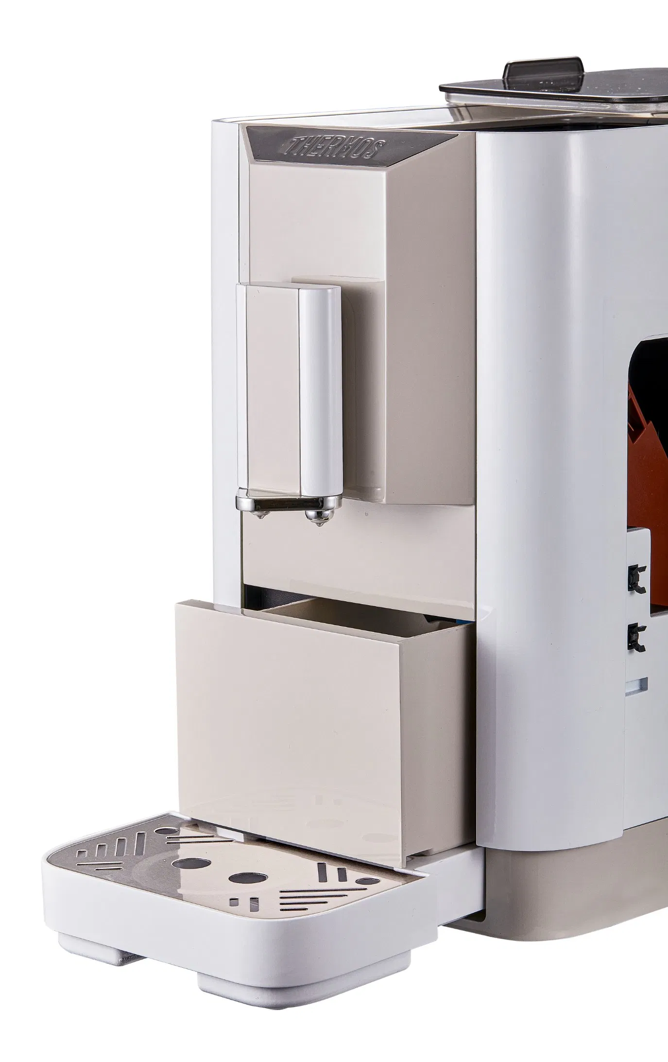 Factory Bean to Cup Coffee Machine White Color Coffee Brewer Italian Design