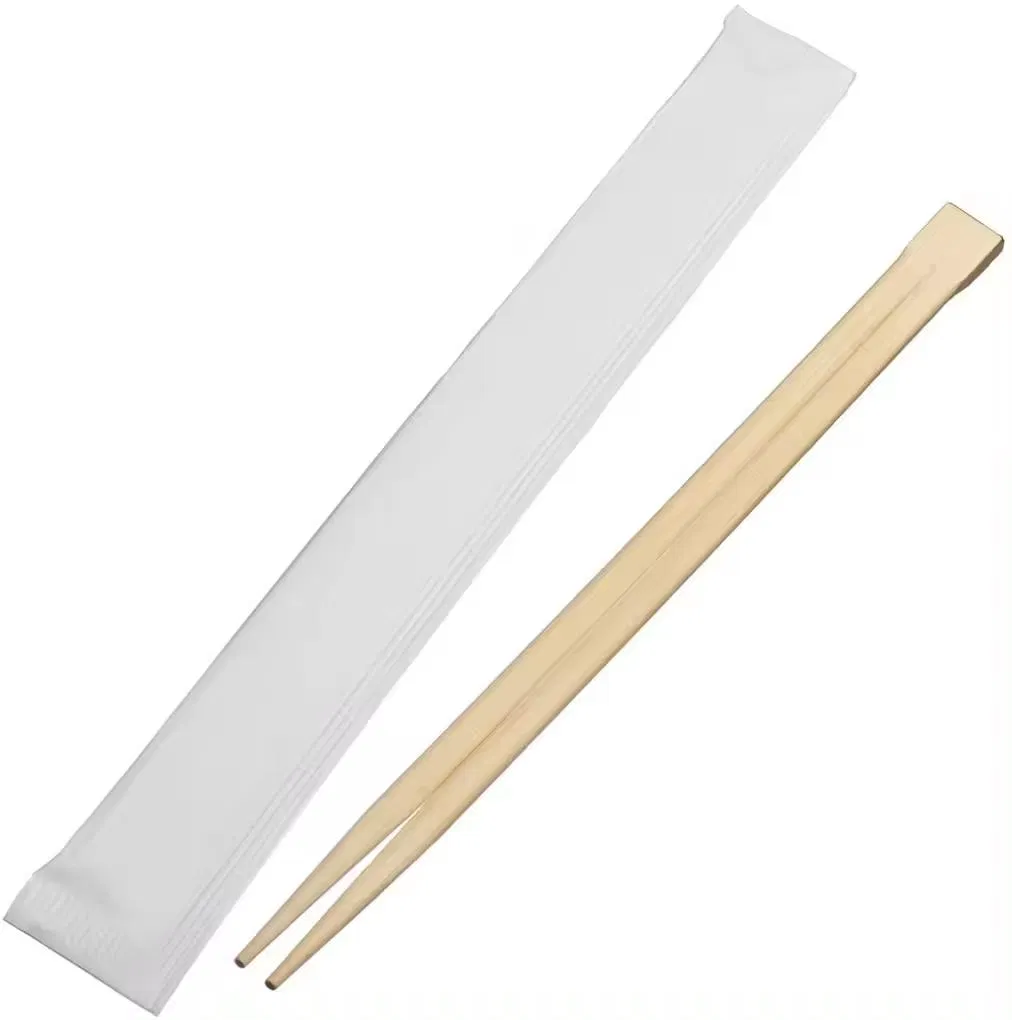 Good Quality Natural Disposable Bamboo Chopsticks Individual Packaging Paper Sleeve