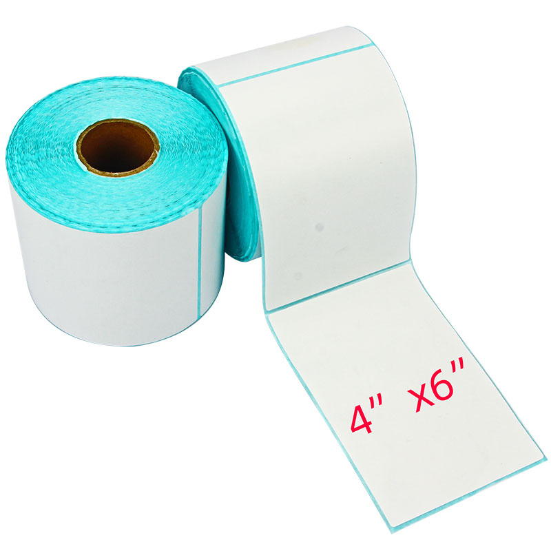 Custom 100X150mm Self-Adhesive Vinyl Thermal Labels for Packaging