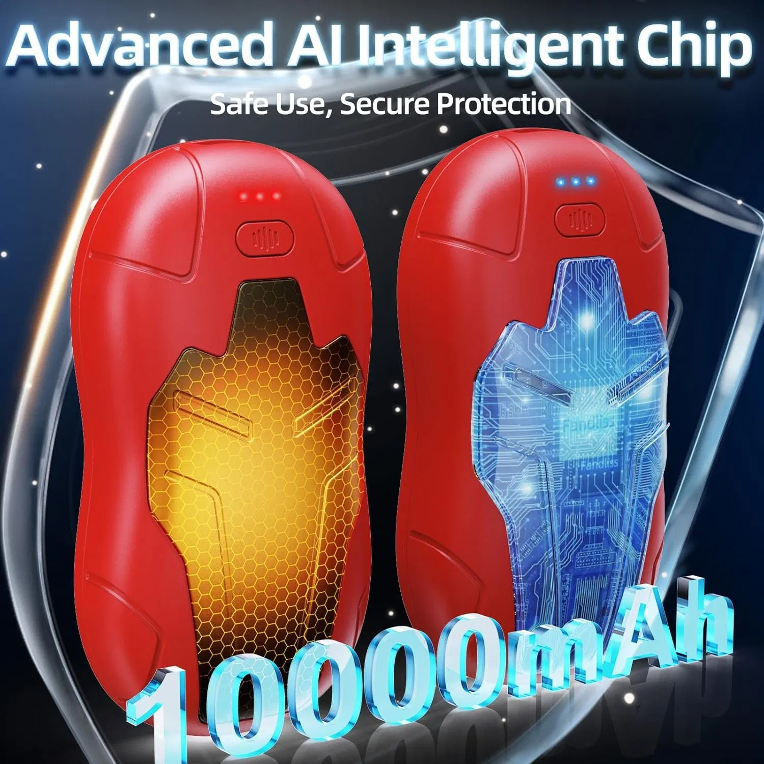 OEM Portable Reusable USB Hand Warmer Winter Gift Fast Heating Rechargeable Heater