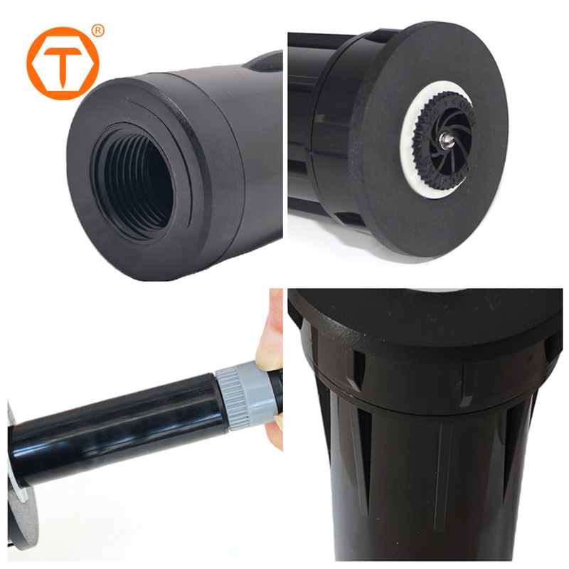 Irrigation System Automatic Adjustable Plastic 360 Degree Head Underground Lawn Garden Pop up Water Sprinkler