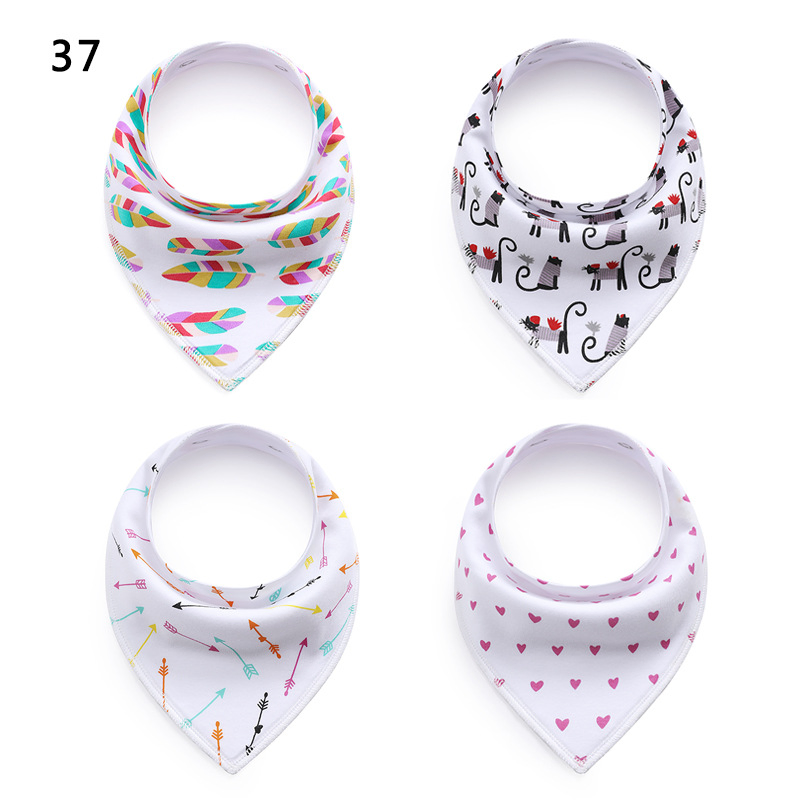 0139 Saliva Towel Baby Bib Fleece Cotton Triangle Towel Spring and Autumn